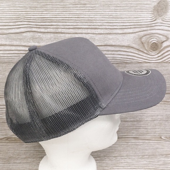 NEW! STROMTECH ONE SIZE GRAY ADJUSTABLE SNAPBACK MESH BASEBALL HAT CAP - Picture 5 of 9